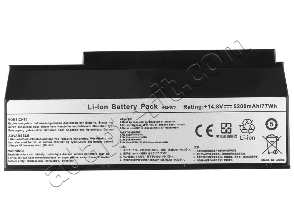 8 Solut 5200mAh Akku Asus G53JW-3D G53JW-XA1 G53JW-IX159V