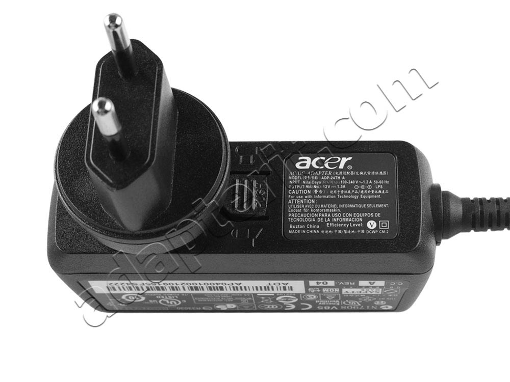 Alkuperäinen 18W Adapteri Laturi Acer Aspire SWitch 11 SW5-111-102R SW5-111-13YL