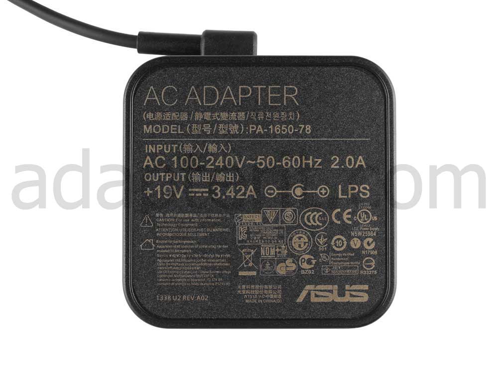 Alkuperäinen 65W Asus VG278Q Monitor Adapteri Laturi + Kaapeli