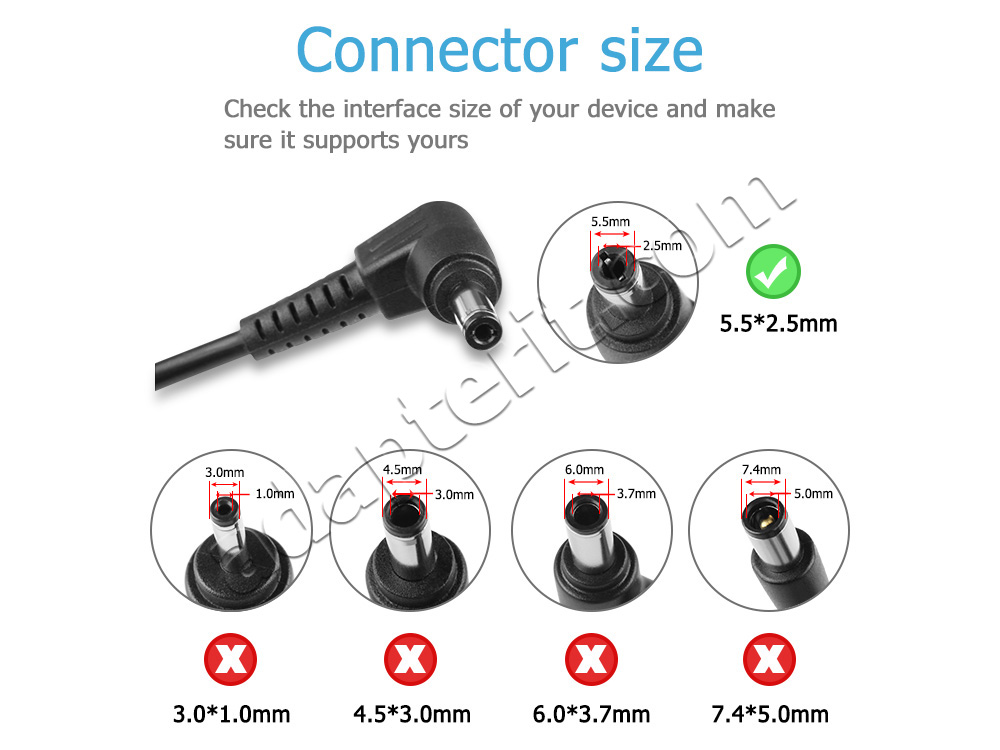 Alkuperäinen 90W Adapteri Laturi Asus K42JV-VX054V K43SJ-VX077 K50IP-SX074V