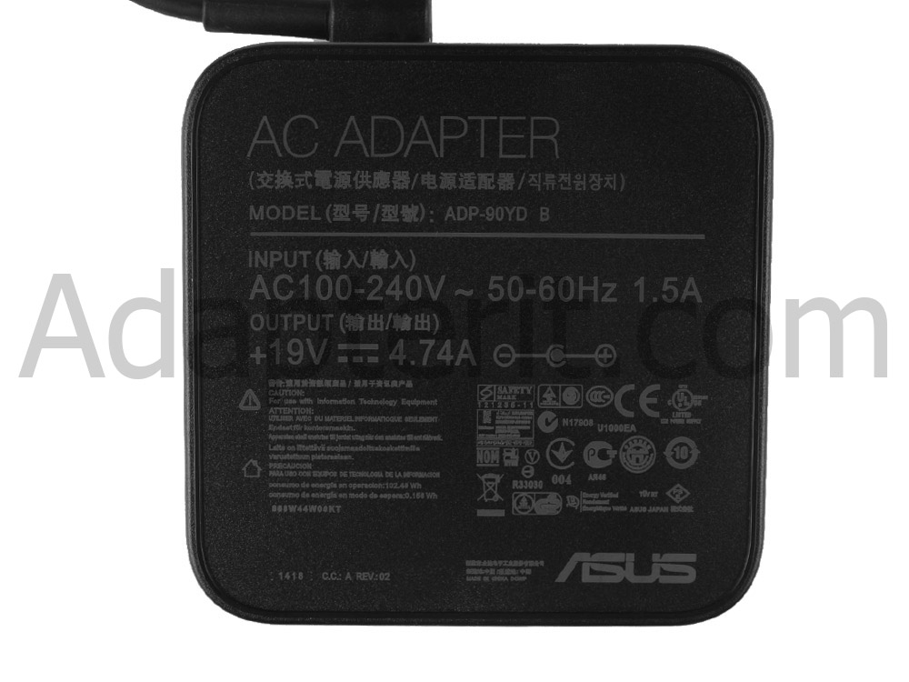 Alkuperäinen 90W Asus Vivo AiO V221ICGK-BA061T Adapteri Laturi + Vapaa johto