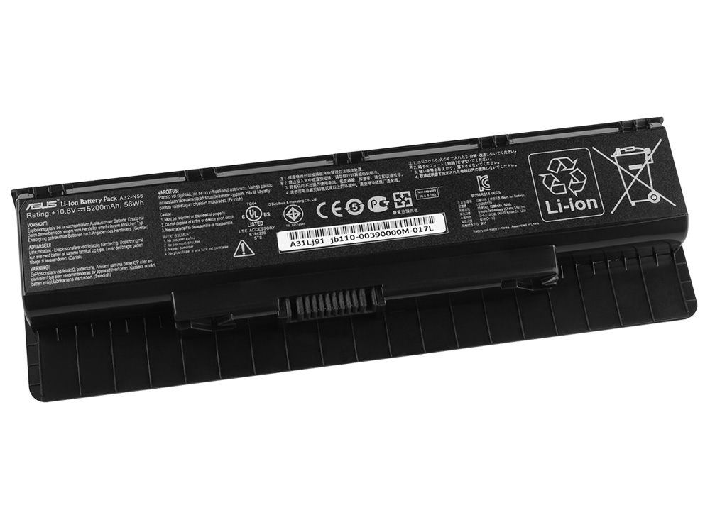 Alkuperäinen 6 Solut 56Whr Akku Asus A31-N56 A32-N56 A33-N56