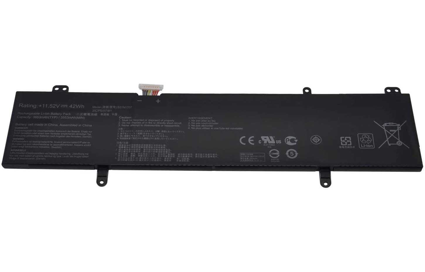 3630mAh 42Wh 3 Solut Asus VivoBook S14 S410UF-EB129T Akku