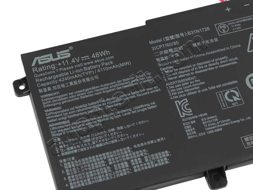Alkuperäinen 4210mAh 48Wh 3 Solut Asus TUF Gaming FX505DT-BQ029 Akku