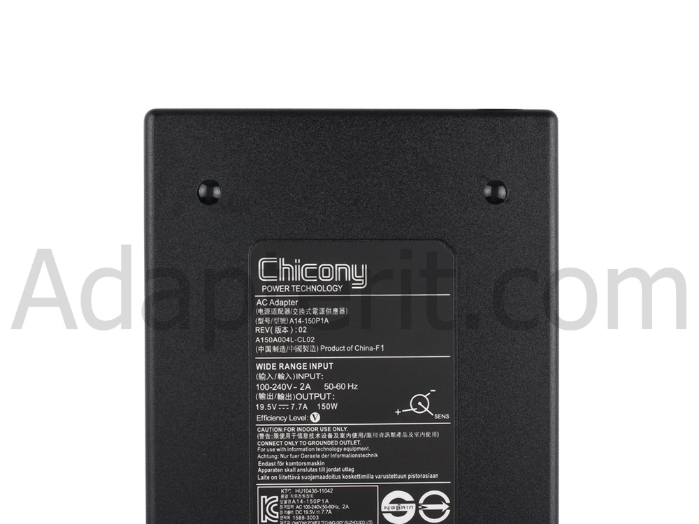 150W MSI PL62 7RC-005 7RC-012PH Adapteri Laturi + Vapaa johto