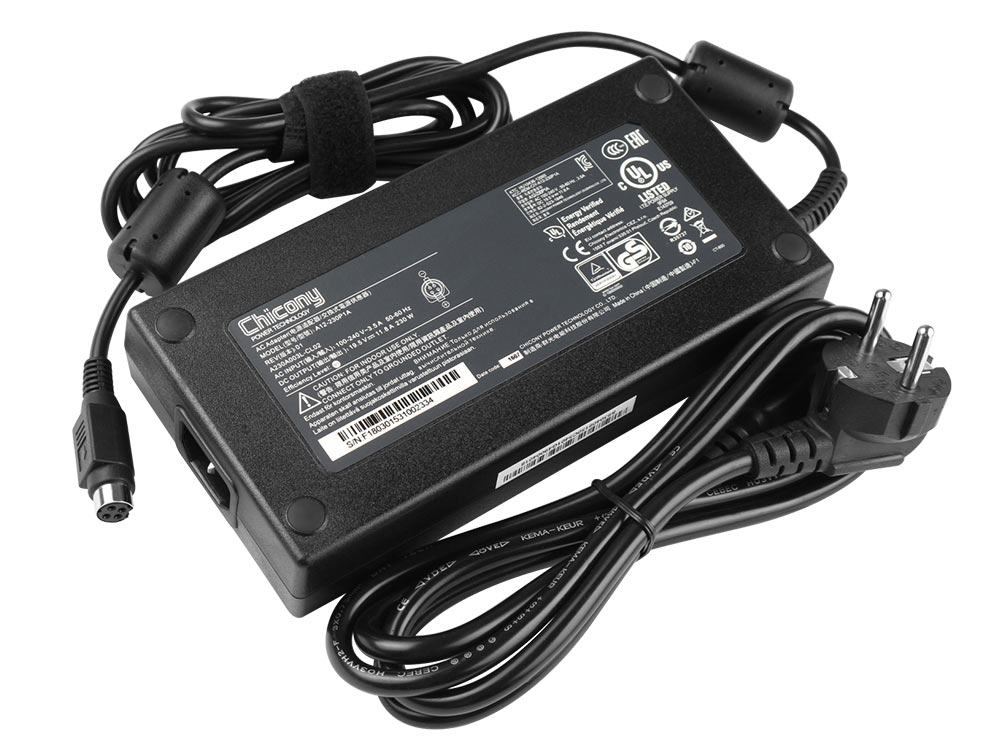 Alkuperäinen Adapteri Laturi Schenker XMG U705-3EY 230W