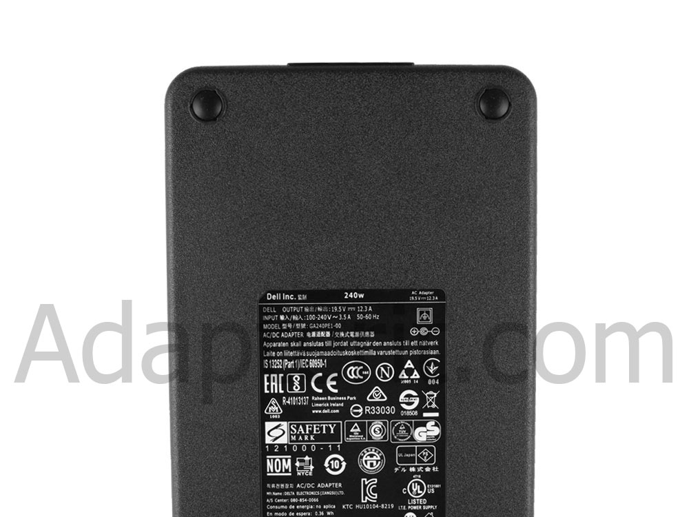 Alkuperäinen 240W Adapteri Laturi Slim Dell Alienware M17x R5 GTX 770M