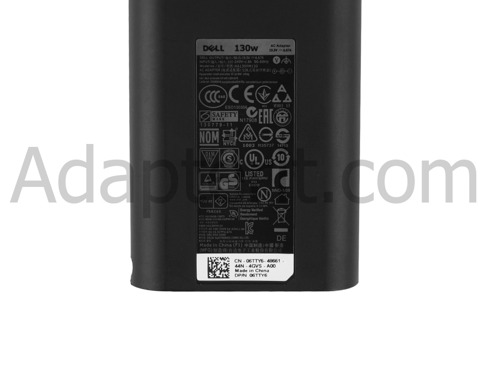 Alkuperäinen 130W Adapteri Laturi Dell HA130PM130 DA130PM130 3XC39 492-BBIP