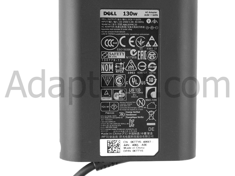 Alkuperäinen 130W Adapteri Laturi Dell Latitude E5500 E5510 E5520