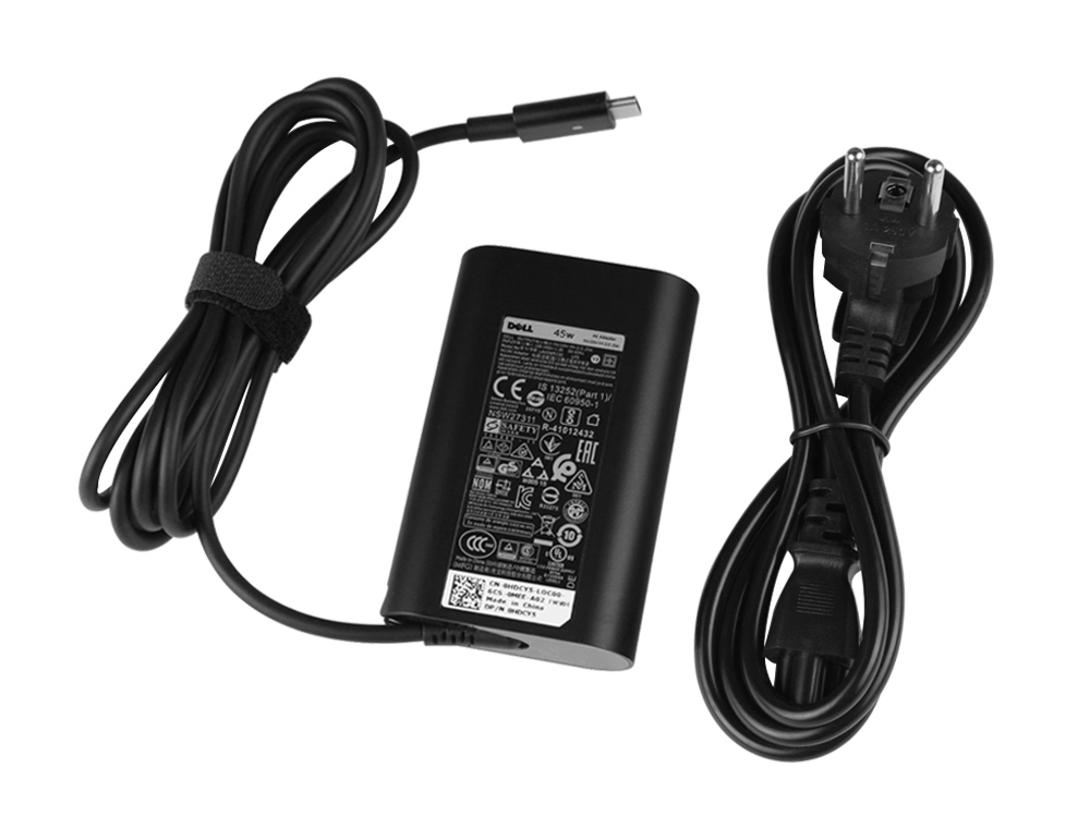 Alkuperäinen 45W USB-C Adapteri Laturi Dell 0X2GC2 + Vapaa johto