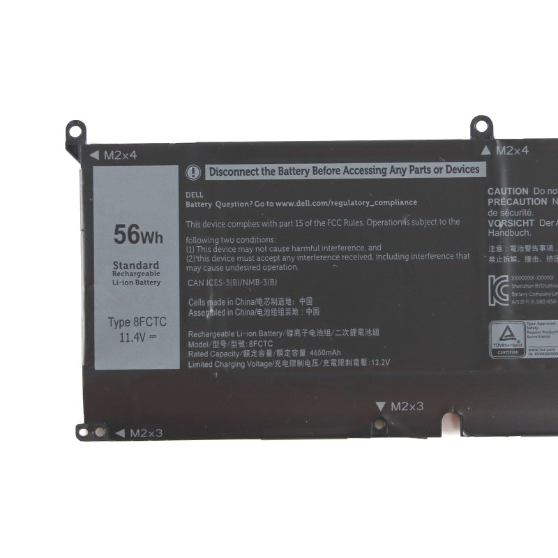Alkuperäinen 4650mAh 56Wh 3-Solut Dell Precision 5570 P91F P91F003 Akku