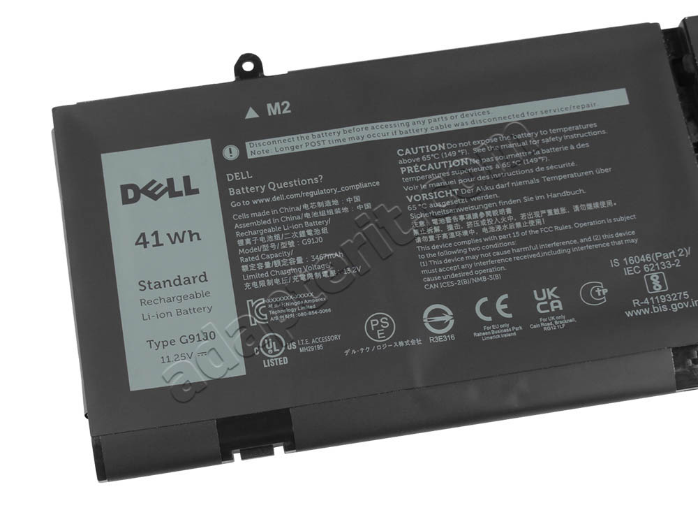 Alkuperäinen 3640mAh 41Wh 4-Solut Dell Inspiron 14 5415 Akku