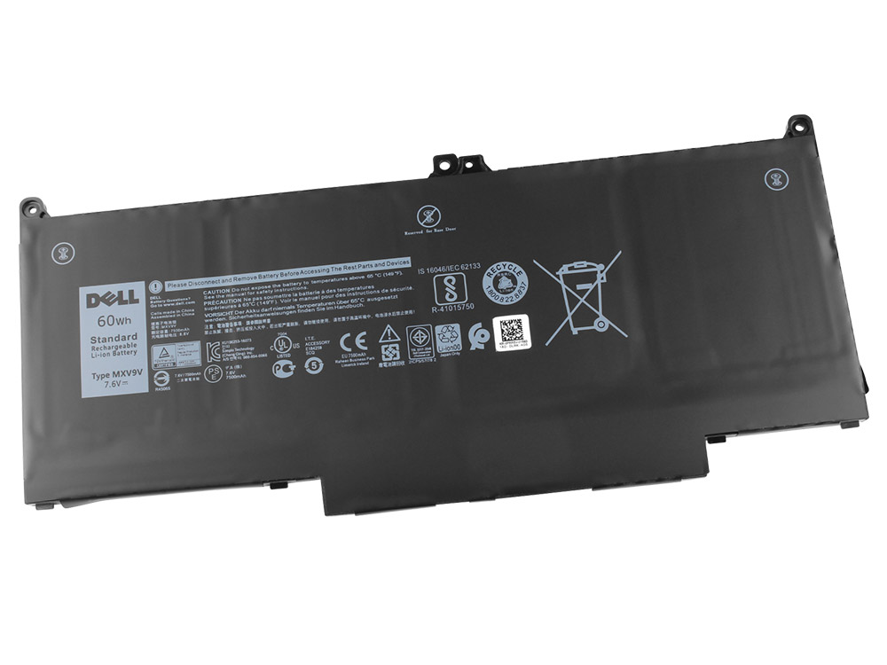 7500mAh 60Wh 4-Solut Dell Latitude 7400 P100G P100G001 Akku