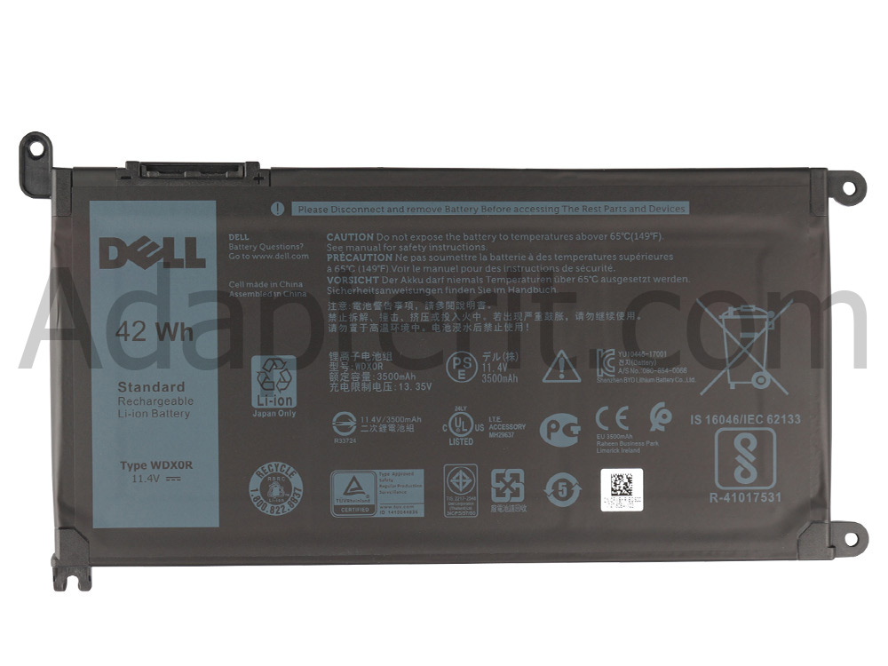 Alkuperäinen 3500mAh 42Wh 4 Solut Dell Vostro 14 5471 P88G001 Akku
