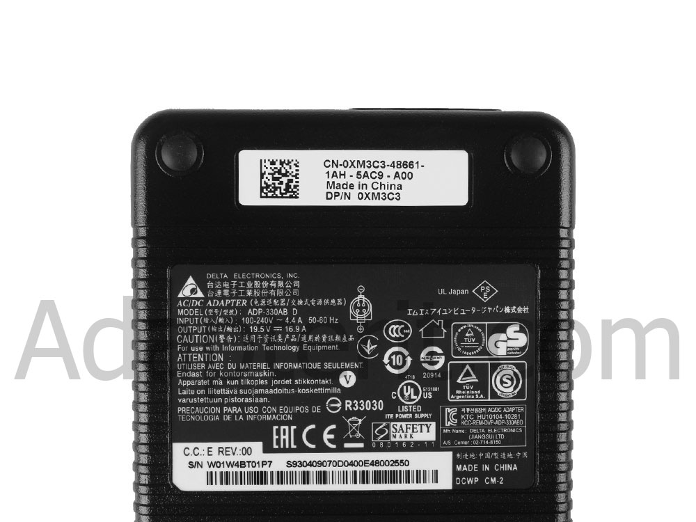 330W MSI WT75 8SL-009ES Adapteri Laturi