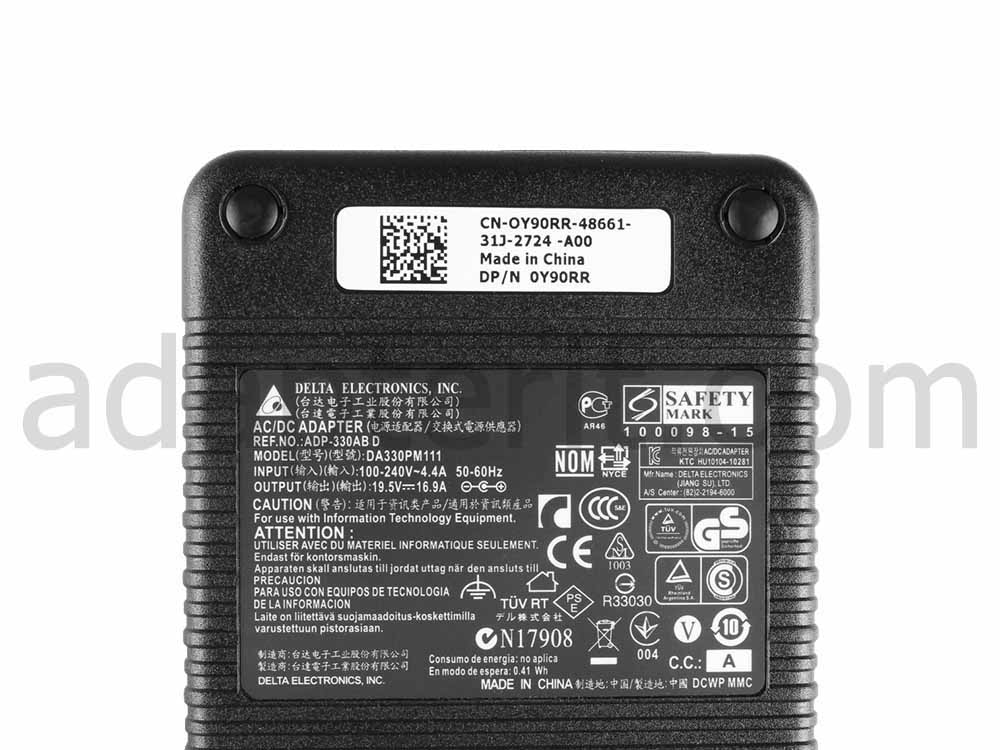 330W Acer ConceptD 9 CN917-71P-94B3 Adapteri Laturi