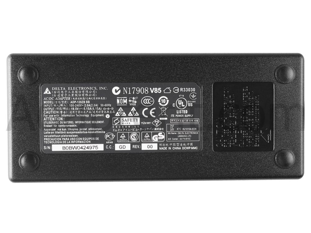 120W Adapteri Laturi One k33-3e scorpio w355ssq Multicom Xishan w355ssq-cfb2