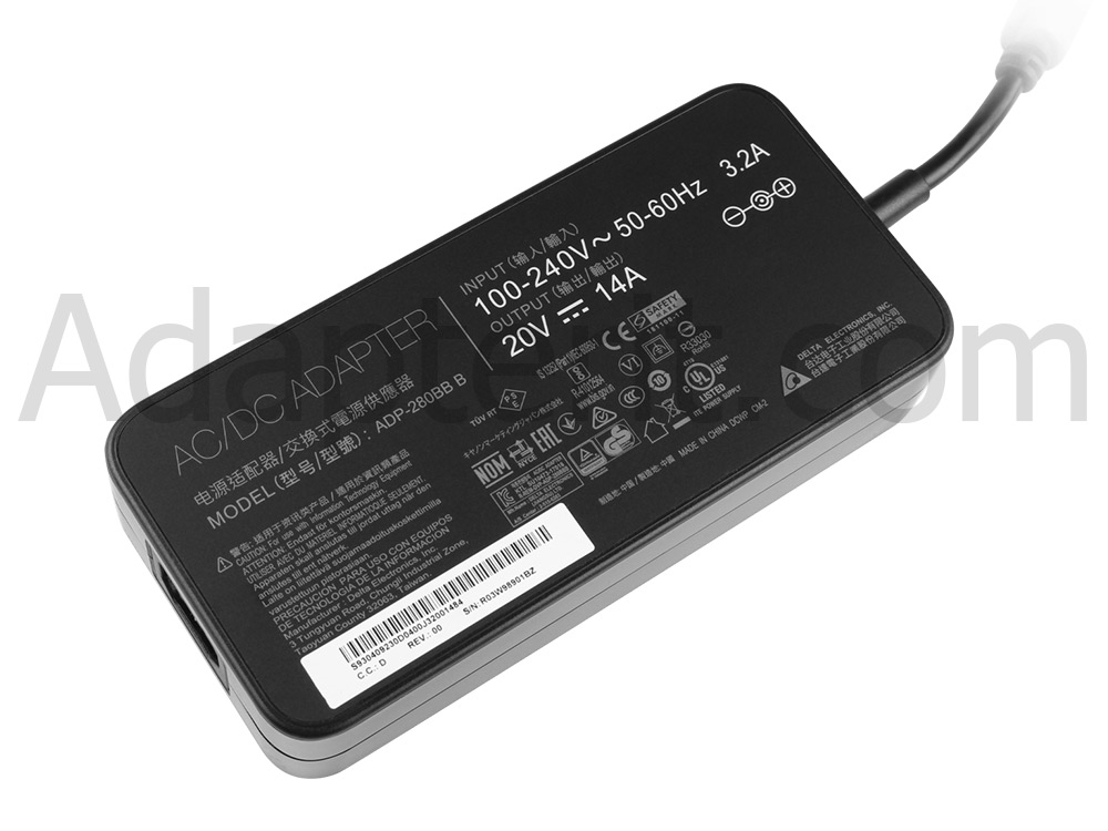 280W MSI GE65 Raider 9SF-012UK Adapteri Laturi + kaapeli