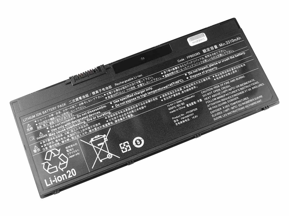 Alkuperäinen 3490mAh 50Wh 4-Solut Fujitsu Lifebook U747 Akku