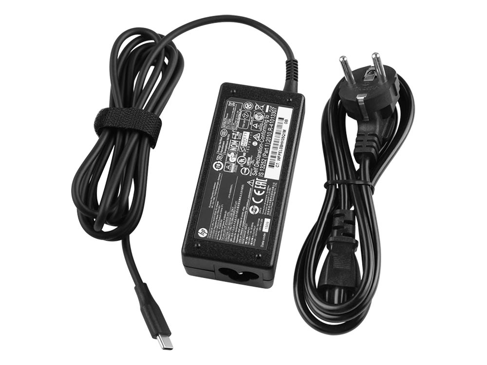 Alkuperäinen USB-C Adapteri Laturi HP Spectre 13-v023tu X1G56PA 45W + Vapaa johto