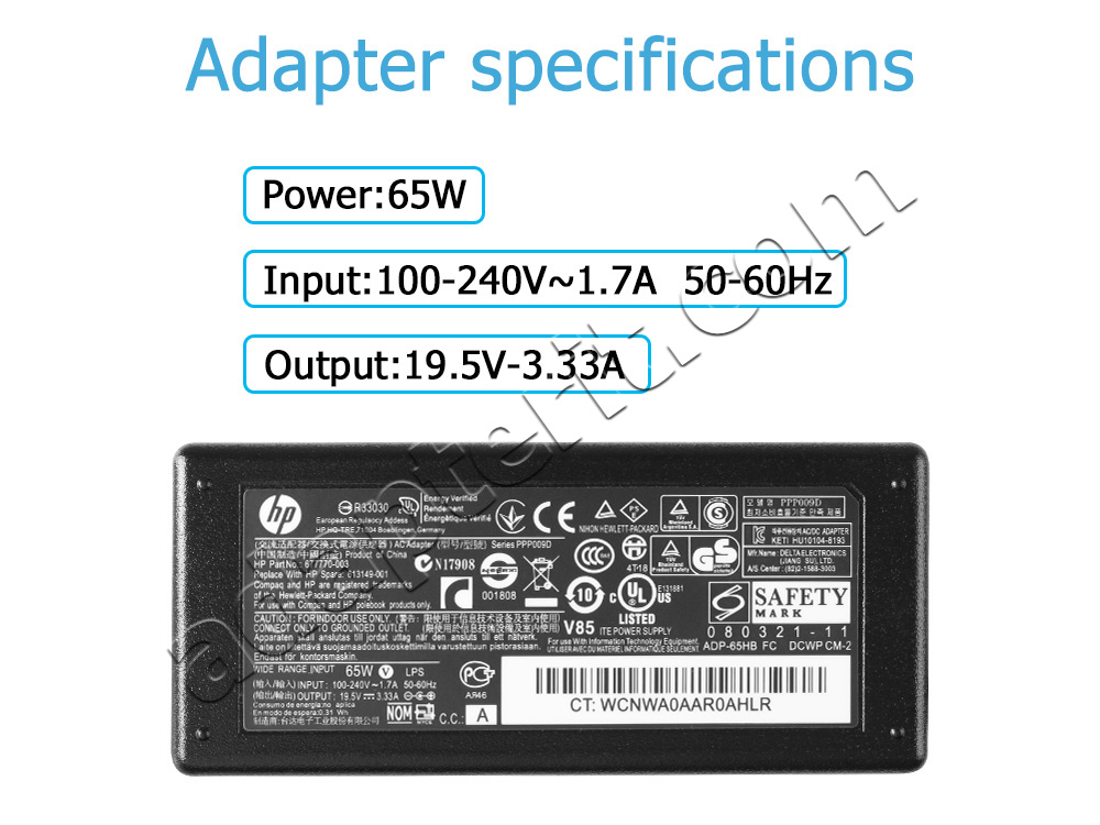 Alkuperäinen 65W Adapteri Laturi HP ENVY Rove 20-k100 Mobile