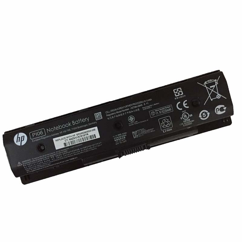 Alkuperäinen 5225mAh 62Wh 6-Solut HP 710416-001 710417-001 Akku