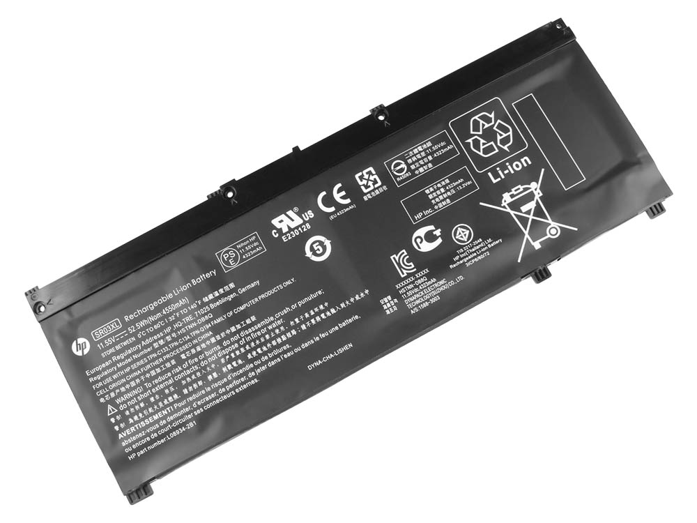 4550mAh 52.5Wh 3-Solut HP Pavilion Gaming 17-cd1021nq 17-cd1553ng Akku