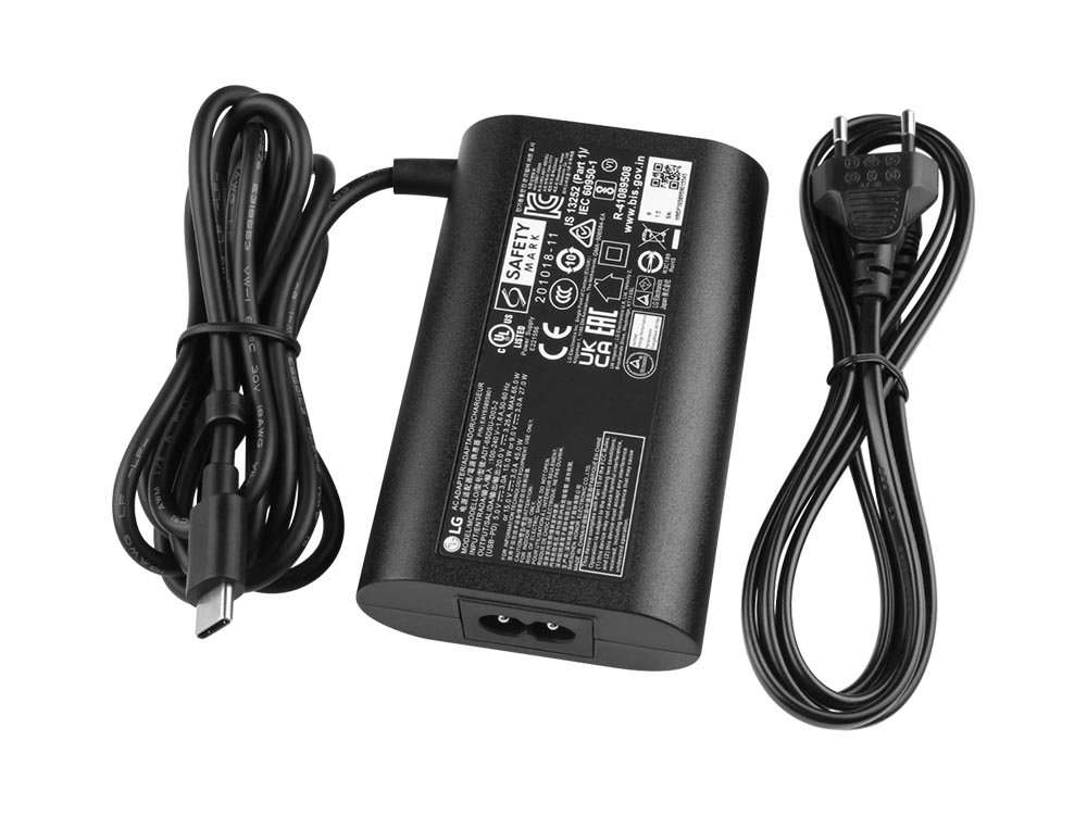 Alkuperäinen 65W USB-C LG Gram 17Z90Q-G.AD7CG Adapteri Laturi + Kaapeli