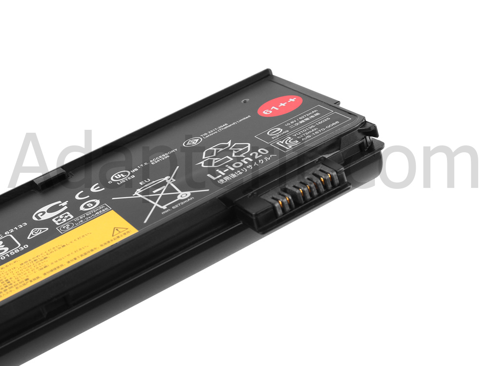 10.8V 6600mAh 72Wh 6-Solut Lenovo ThinkPad P52s 20LB000KGE Akku