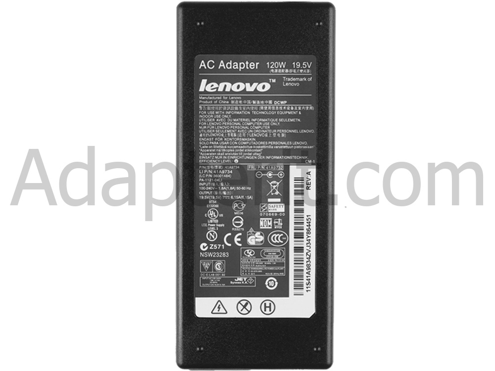 Alkuperäinen 120W Adapteri Laturi Lenovo 41A9734 41A9732 41A9733