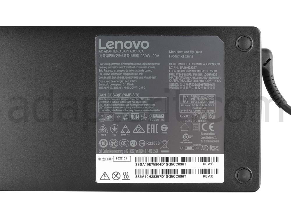 Alkuperäinen 230W Adapteri Laturi Lenovo ThinkPad W700 Mini Dock 2.0