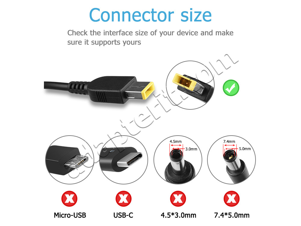 Alkuperäinen 45W Lenovo ADLX45NLC2A Adapteri Laturi + Kaapeli
