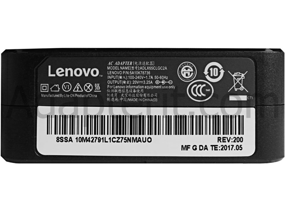 Alkuperäinen 65W Adapteri Laturi Lenovo IdeaPad 530S-14ARR 81H1000SUS