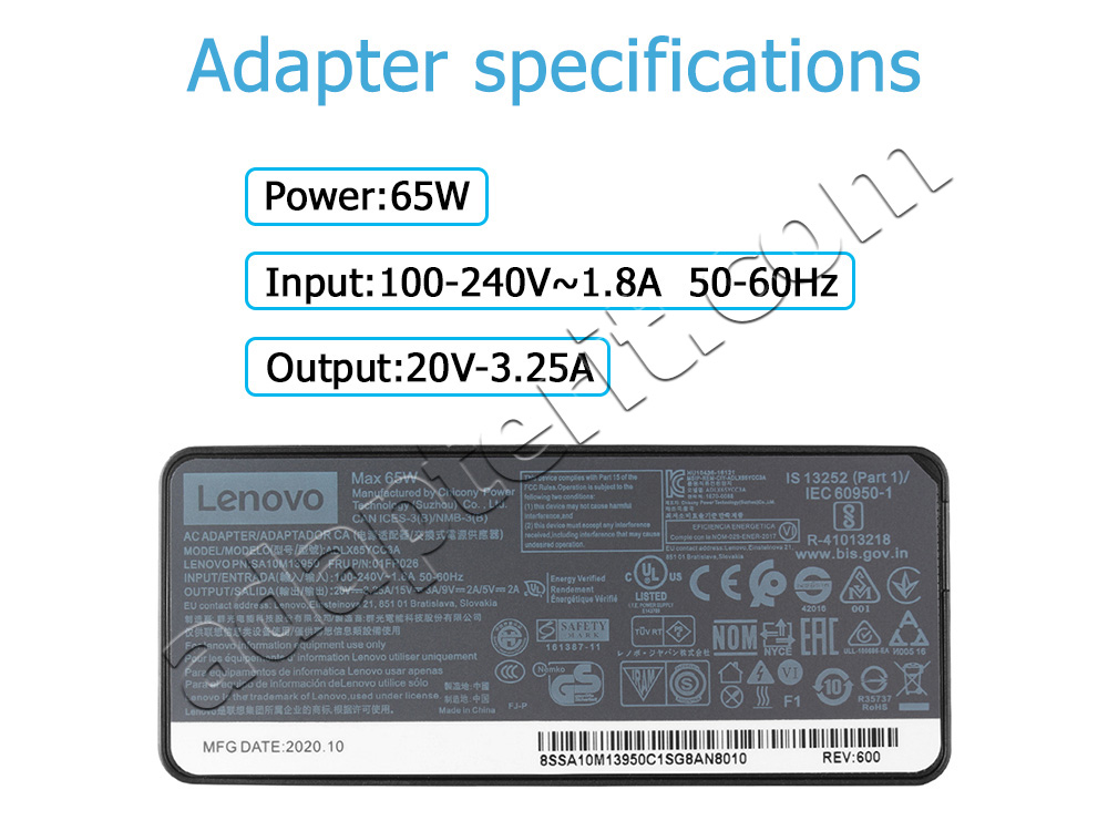 Alkuperäinen 65W USB-C Adapteri Laturi HUAWEI MateBook X Pro + Vapaa johto