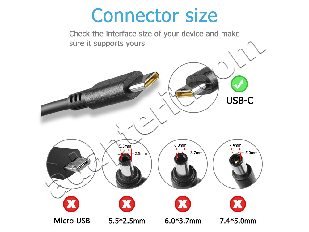 Alkuperäinen 65W USB-C Adapteri Laturi HUAWEI MateBook X Pro + Vapaa johto