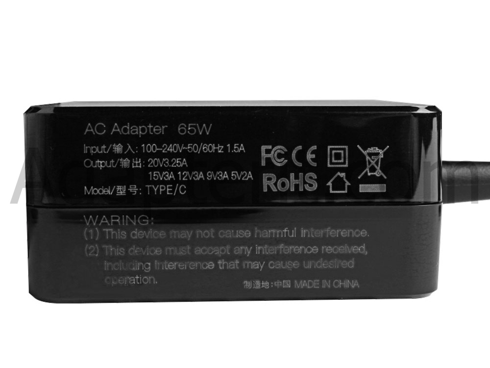 65W USB-C Adapteri Laturi Lenovo IdeaPad 720S-13IKB