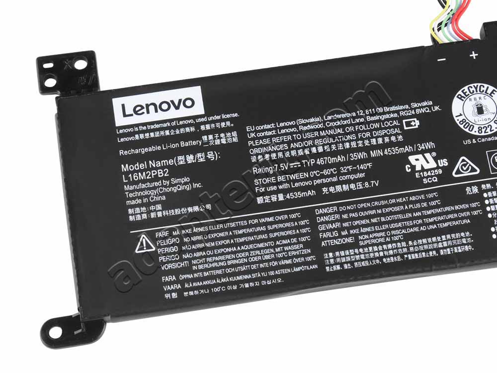 Alkuperäinen Akku 4610mAh 35Wh Lenovo 5B10M91443