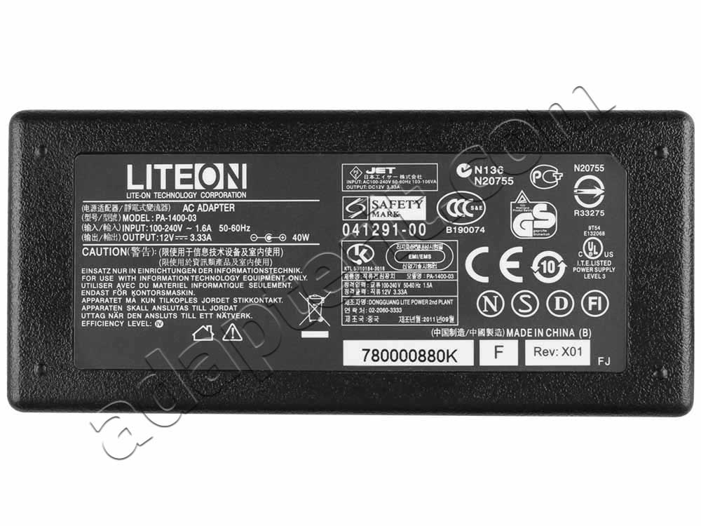 40W Adapteri Laturi HP 2511x 25 LED Monitors + Vapaa johto
