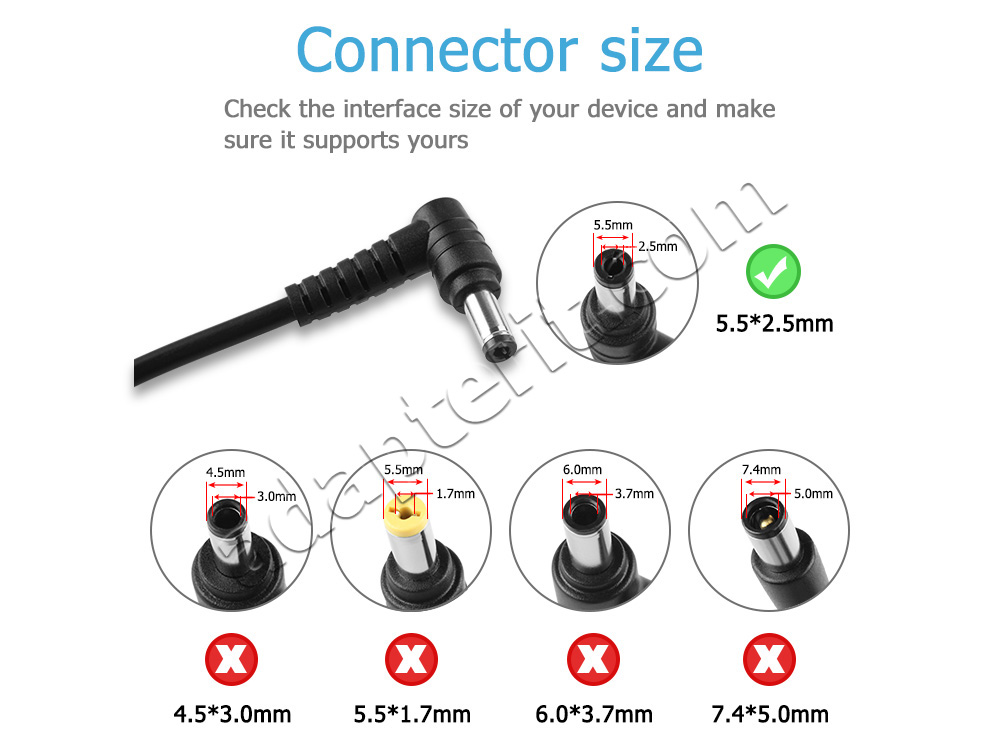 60W MSI Pro 20EX 8GL (MS-AAC2) All-in-One Adapteri Laturi