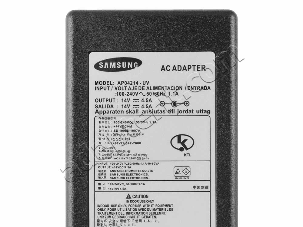 Alkuperäinen 63W Samsung UE32N5300AKXXU Adapteri Laturi + kaapeli