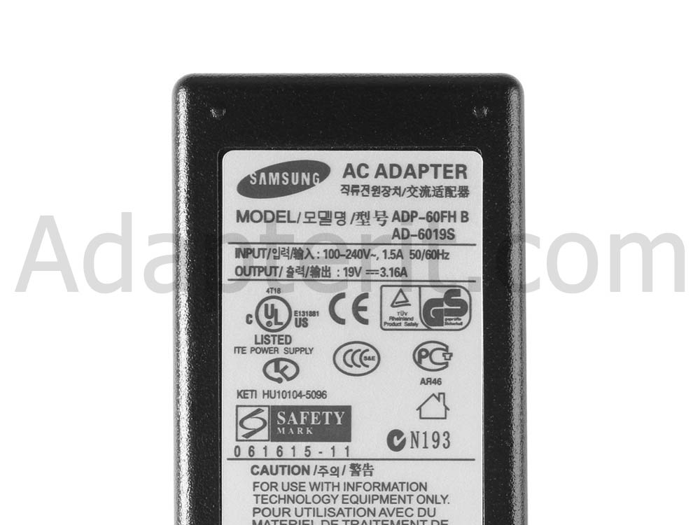 Alkuperäinen 60W Adapteri Laturi Samsung 3 305U1A-A05 305U1A-A03 305U1A-A01