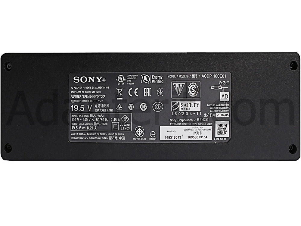 Alkuperäinen 160w Sony KD-55XE8096 KD55XE8096 Adapteri Laturi